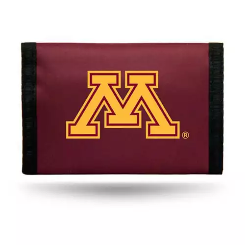 Rico Industries Rico Minnesota Golden Gophers Nylon Trifold Wallet 1 Rico Industries Rico Minnesota Golden Gophers Nylon Trifold Wallet