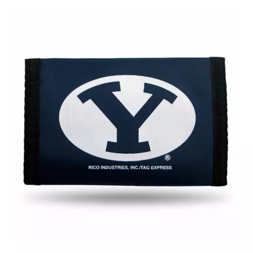 Rico Industries Rico BYU Cougars Nylon Trifold Wallet 1 Rico Industries Rico BYU Cougars Nylon Trifold Wallet