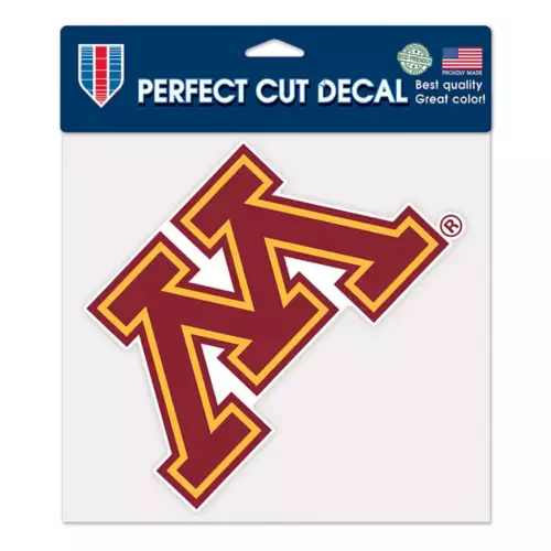 Wincraft Minnesota Golden Gophers 8X8 Perfect Cut Decal 1 Wincraft Minnesota Golden Gophers 8X8 Perfect Cut Decal