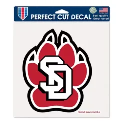 Wincraft South Dakota Coyotes 8X8 Perfect Cut Decal