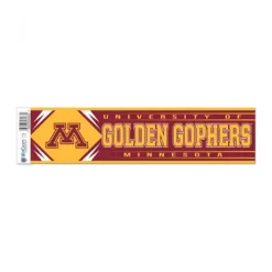 Wincraft Minnesota Golden Gophers 3x12 Bumper Sticker