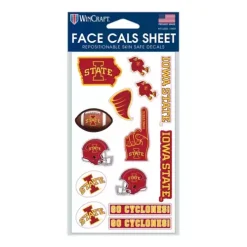 Wincraft Iowa State Cyclones Face Tattoo Sheet
