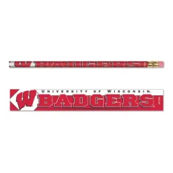 Wincraft Wisconsin Badgers 6 Pack Pencils