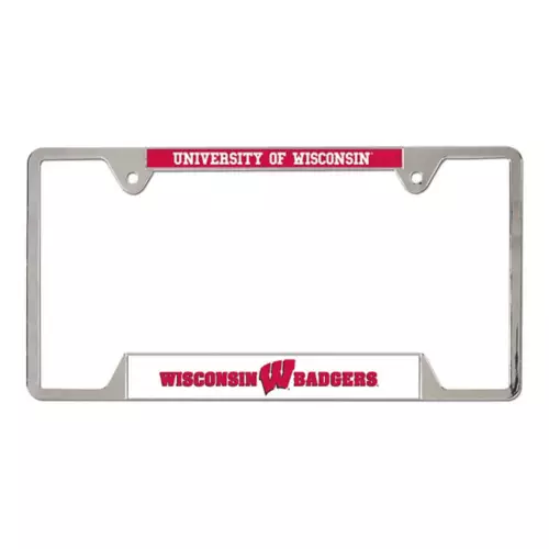Wincraft Wisconsin Badgers Metal License Plate Frame 1 Wincraft Wisconsin Badgers Metal License Plate Frame