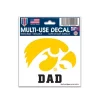 Wincraft Iowa Hawkeyes Dad 3"x4" Decal