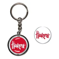 Wincraft Nebraska Cornhuskers Spinner Keyring