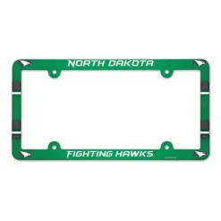 Wincraft North Dakota Fighting Hawks Plastic License Plate Frame