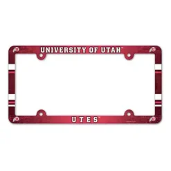 Wincraft Utah Utes Plastic License Plate Frame
