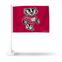 Rico Industries Rico Wisconsin Badgers Car Flag
