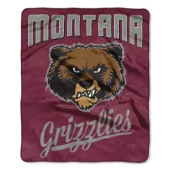 TheNorthwest Montana Grizzlies 50X60 Alumni Raschel Throw Blanket