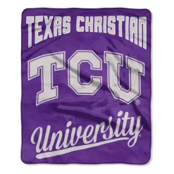 TheNorthwest TCU Horned Frogs 50X60 Alumni Raschel Throw Blanket