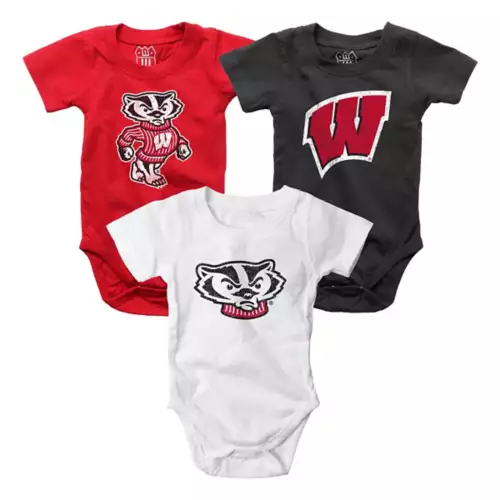 Wes And Willy Infant Wisconsin Badgers Hopper Onesie 3pk 1 Wes And Willy Infant Wisconsin Badgers Hopper Onesie 3pk
