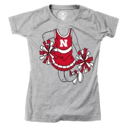 Wes And Willy Toddler Girls' Nebraska Cornhuskers Cheerleader T-Shirt