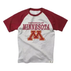 Wes And Willy Kids' Minnesota Golden Gophers Raglan Simba T-Shirt