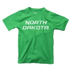 Wes And Willy Kids' North Dakota Fighting Hawks Script Logo T-Shirt