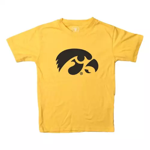 Wes And Willy Kids' Iowa Hawkeyes Basic Logo T-Shirt 1 Wes And Willy Kids' Iowa Hawkeyes Basic Logo T-Shirt
