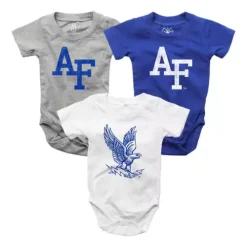 Wes And Willy Infant Air Force Falcons Hopper 3 Pack Onesies