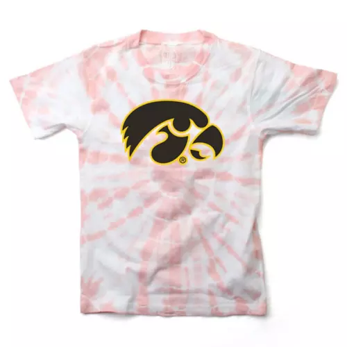 Wes And Willy Kids' Iowa Hawkeyes Logo Tie Dye T-Shirt 1 Wes And Willy Kids' Iowa Hawkeyes Logo Tie Dye T-Shirt