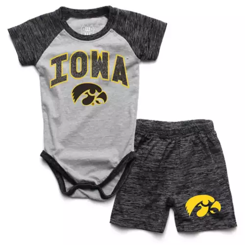 Wes And Willy Infant Iowa Hawkeyes Hiro Onesie/Short Set 1 Wes And Willy Infant Iowa Hawkeyes Hiro Onesie/Short Set