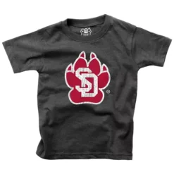 Wes And Willy Toddler South Dakota Coyotes Basic Logo T-Shirt