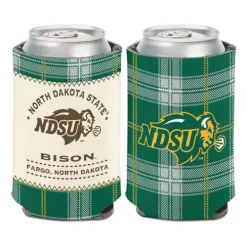 Wincraft North Dakota State Bison Plaid Patch Can Cooler