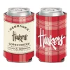 Wincraft Nebraska Cornhuskers Plaid Patch Can Cooler