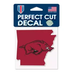 Wincraft Arkansas Razorbacks Perfect Cut 4x4 Decal