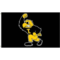 Wincraft Iowa Hawkeyes 3'x5' Deluxe Fighting Herky Flag