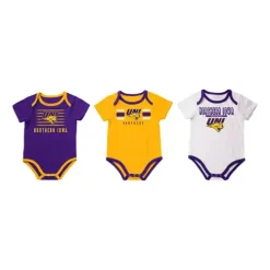 Colosseum Infant Boy's Northern Iowa Panthers Sandcastles Onesie 3-Pack