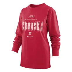 Pressbox Women's Nebraska Cornhuskers Homecoming Long Sleeve Shirt