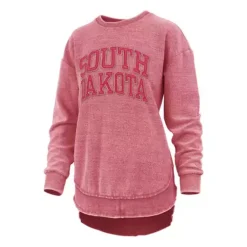 Pressbox Women's South Dakota Coyotes Ponchoville Crewneck Sweatshirt