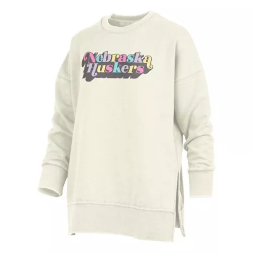Pressbox Women's Nebraska Cornhuskers La Jolla Ivory Hoodie 1 Pressbox Women's Nebraska Cornhuskers La Jolla Ivory Hoodie