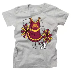 Wes And Willy Toddler Girls' Minnesota Golden Gophers Cheerleader T-Shirt