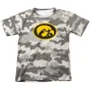 Wes And Willy Kids' Iowa Hawkeyes Camo Logo T-Shirt