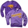 Wes And Willy Kids' Northern Iowa Panthers Reverse Fuzz Crewneck