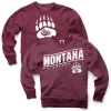 Wes And Willy Kids' Montana Grizzlies Fuzz Crewneck