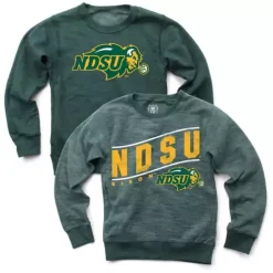 Wes And Willy Kids' North Dakota State Bison Fuzz Crewneck