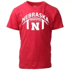 Wes And Willy Toddler Nebraska Cornhuskers Football Outline T-Shirt