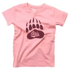 Wes And Willy Girls' Montana Grizzlies Basic Logo T-Shirt