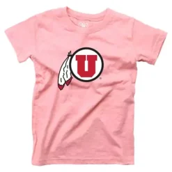 Wes And Willy Girls' Utah Utes Basic Logo T-Shirt