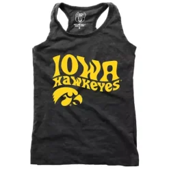 Wes And Willy Girls' Iowa Hawkeyes Hippie Tank Top