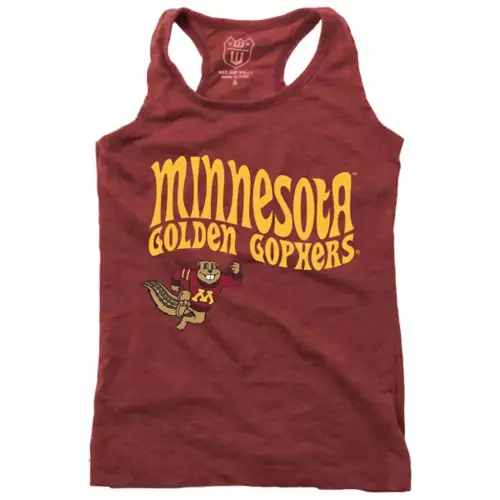 Wes And Willy Girls' Minnesota Golden Gophers Hippie Tank Top 1 Wes And Willy Girls' Minnesota Golden Gophers Hippie Tank Top
