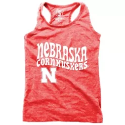 Wes And Willy Girls' Nebraska Cornhuskers Hippie Tank Top