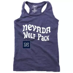 Wes And Willy Girls' Nevada Wolf Pack Hippie Tank Top