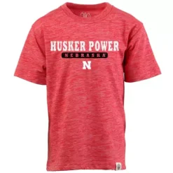 Wes And Willy Kids' Nebraska Cornhuskers Slogan T-Shirt
