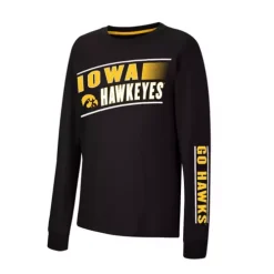 Colosseum Kids' Iowa Hawkeyes Fiduciary Long Sleeve Shirt