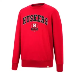 Colosseum Nebraska Cornhuskers Effort Crewneck Sweatshirt
