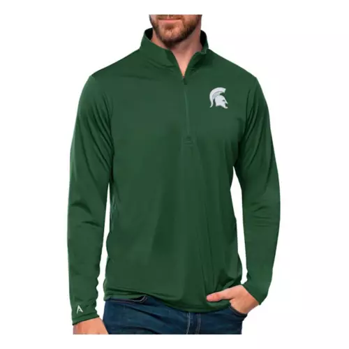 Antigua Michigan State Spartans Tribute 1/4 Zip Top 1 Antigua Michigan State Spartans Tribute 1/4 Zip Top