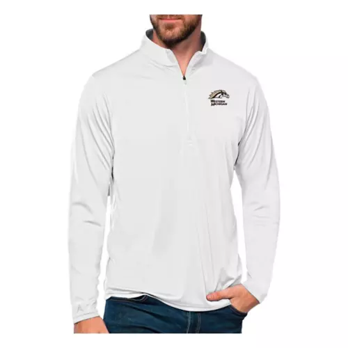 Antigua Western Michigan Broncos Tribute 1/4 Zip Top 1 Antigua Western Michigan Broncos Tribute 1/4 Zip Top