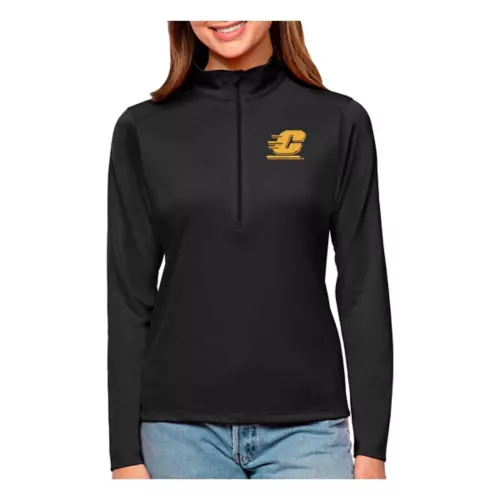 Antigua Women's Central Michigan Chippewas Tribute 1/4 Zip Top 1 Antigua Women's Central Michigan Chippewas Tribute 1/4 Zip Top